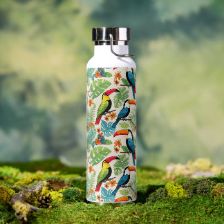 Bouteille D'eau Couvert de Toucan Tropical