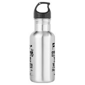 Bouteille D'eau Craignez Le Joueur De Basse Chaîne (Devant)