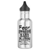 Bouteille D'eau Craignez Le Joueur De Basse Chaîne (Gauche)