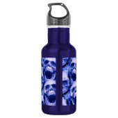 Bouteille D'eau Crâne bleu foncé (Dos)