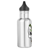 Bouteille D'eau Crâne d'Art numérique et papillon monarque (Gauche)