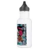Bouteille D'eau Crâne de sucre avec des roses (Droite)