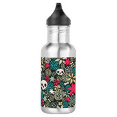 Bouteille D'eau Crâne en fleurs (Droite)