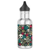 Bouteille D'eau Crâne en fleurs (Gauche)