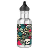 Bouteille D'eau Crâne en fleurs (Droite)