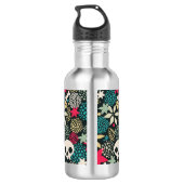 Bouteille D'eau Crâne en fleurs (Dos)