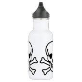 Bouteille D'eau Crâne et os croisés (Droite)