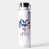 Bouteille D'eau Crâne Ultra Maga (Arrière)