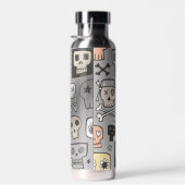 Bouteille D'eau Crânes de dessin (Plage)