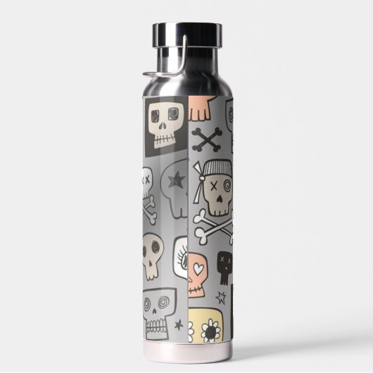Bouteille D'eau Crânes de dessin (Plage)