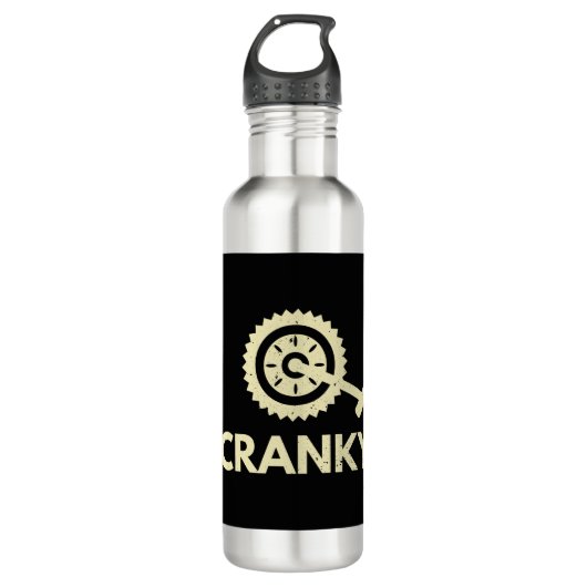 Bouteille D'eau Cranky / Vélo / Cycliste (Devant)