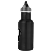 Bouteille D'eau Cravate Bow noir et blanc avec Tux (Droite)