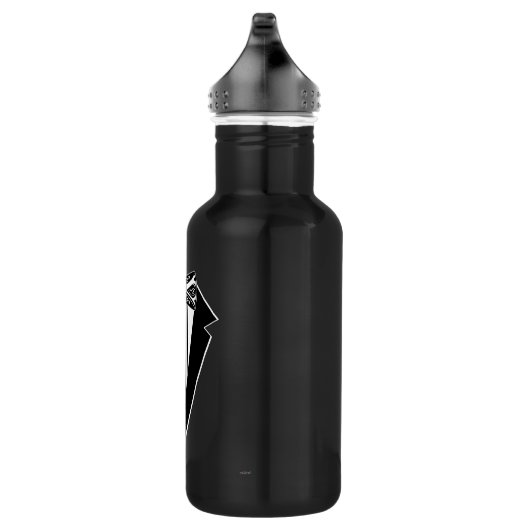 Bouteille D'eau Cravate Bow noir et blanc avec Tux (Droite)