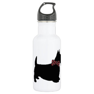 Bouteille D'eau Cravate Scotty Dog Plaid Bow