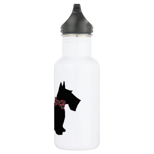 Bouteille D'eau Cravate Scotty Dog Plaid Bow (Droite)