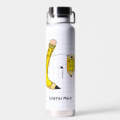 Bouteille D'eau Crayon Fournitures scolaires dessinées à la main (Arrière)