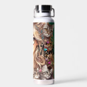 Bouteille D'eau Crazy Cat Lady  (Arrière)