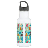Bouteille D'eau Crazy Cat Lady Cute et Playay Cat Motif (Dos)