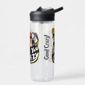 Bouteille D'eau Crazy Good Vibes, Vibrant (Gauche)