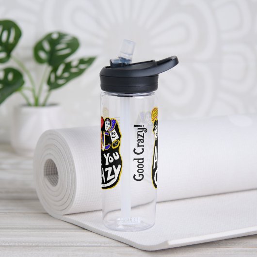 Bouteille D'eau Crazy Good Vibes, Vibrant (Yoga)