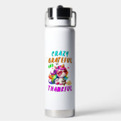 Bouteille D'eau Crazy Grateful Et Merci (Arrière)