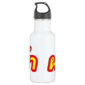 Bouteille D'eau Crazy Westerner ♦ Farang Ba en langue thaï ♦ (Dos)