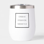 Bouteille d'eau créative, analytique, passionnée (Avant)