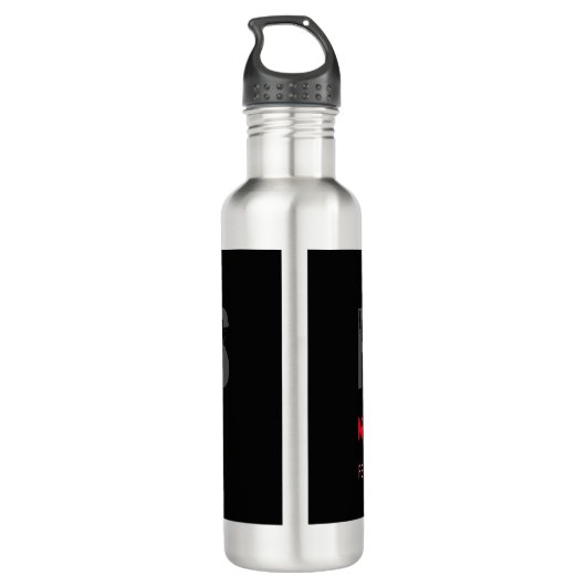 Bouteille D'eau Créative Retro Black Grey Dynamic Personal Trainer (Dos)