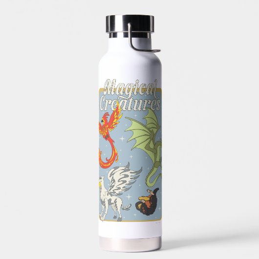Bouteille D'eau Créatures Magiques Graphisme Vintage (Gauche)