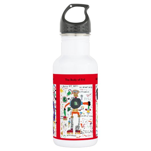 Bouteille D'eau Créatures mauvaises (Devant)