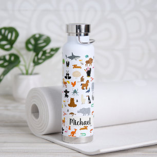 Bouteille D'eau Créer votre propre Motif Animaux Nom personnalisé