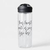 Bouteille D'eau Créez votre propre devis de calligraphie (Extérieur)