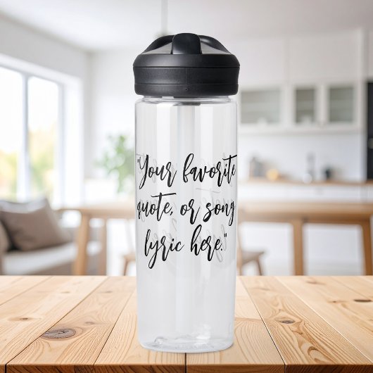 Bouteille D'eau Créez votre propre devis de calligraphie