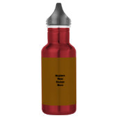 Bouteille D'eau Créez Votre Propre Marron (Gauche)
