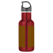 Bouteille D'eau Créez Votre Propre Marron (Dos)