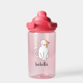 Bouteille D'eau Créez votre propre nom de chat mignon (Salle de sport)