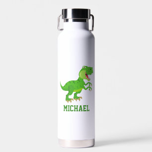 Bouteille D'eau Créez votre propre nom de dinosaure T-rex