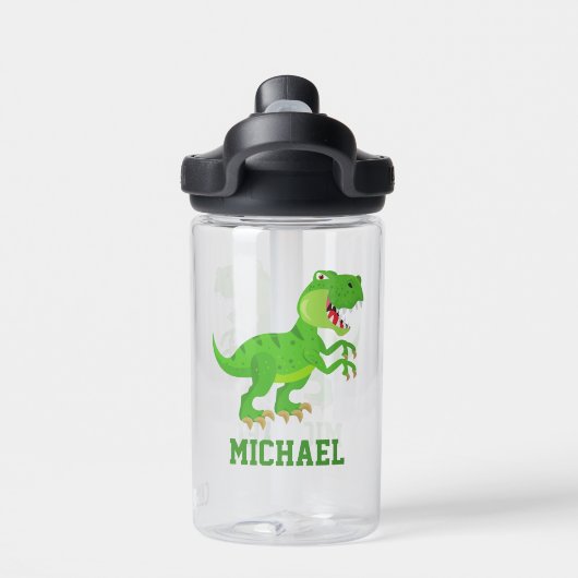 Bouteille D'eau Créez votre propre nom de dinosaure T-rex (Salle de sport)
