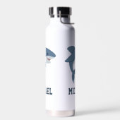 Bouteille D'eau Créez votre propre nom de requin (Gauche)