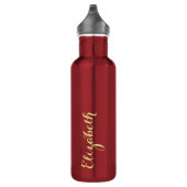 Bouteille D'eau Créez votre propre nom de script Gold personnalisé (Droite)