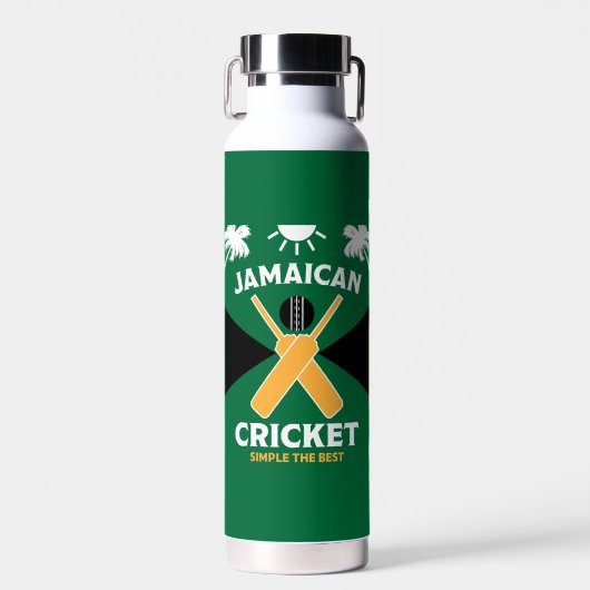 Bouteille D'eau Cricket jamaïcain (Avant)