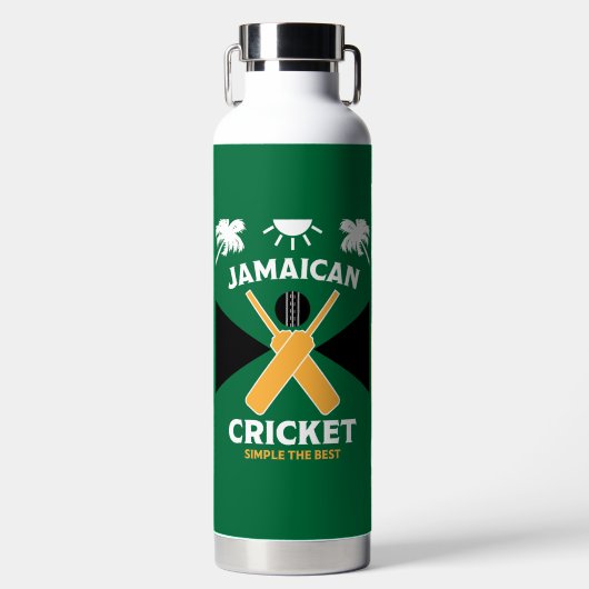 Bouteille D'eau Cricket jamaïcain (Avant)