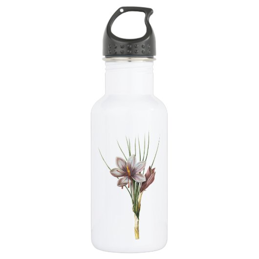 Bouteille D'eau crocus (Crocus sativus) de Redouté (Devant)