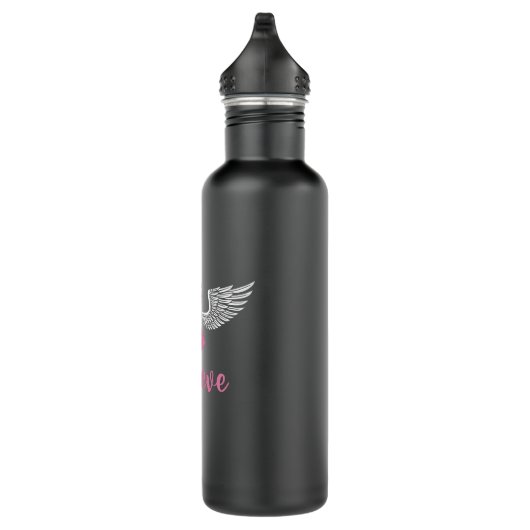 Bouteille D'eau Croire le cancer du sein soutien Ribbon rose cadea (Droite)