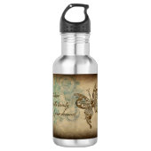 Bouteille D'eau Croire papillon (Devant)