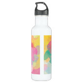 Bouteille D'eau Crois en Bonnes Choses ! Aquarelle de devis positi (Dos)