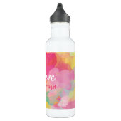 Bouteille D'eau Crois en Bonnes Choses ! Aquarelle de devis positi (Droite)