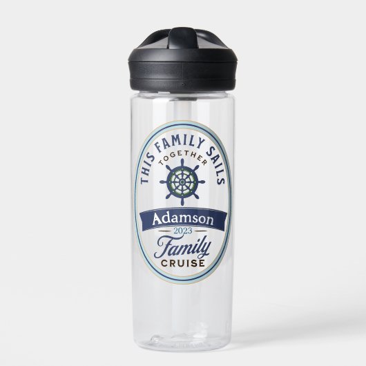 Bouteille D'eau Croisière familiale personnalisable (Extérieur)
