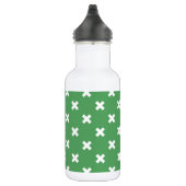 Bouteille D'eau Croix blanche sur le vert (Droite)