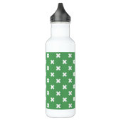 Bouteille D'eau Croix blanche sur le vert (Gauche)